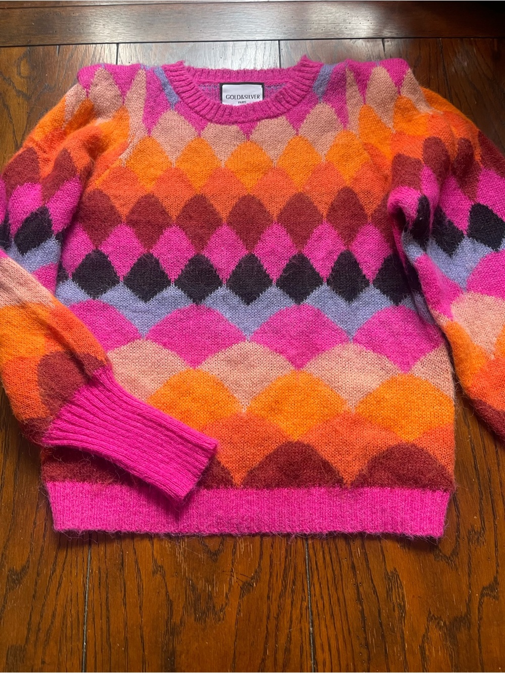 GOLD & SILVER PARIS insolito-vintage sweater argyle